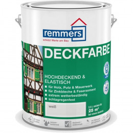 Deckfarbe Высокоукрывистая защитная краска Remmers 1 л Deckfarbe Высокоукрывистая защитная краска Remmers 1 л